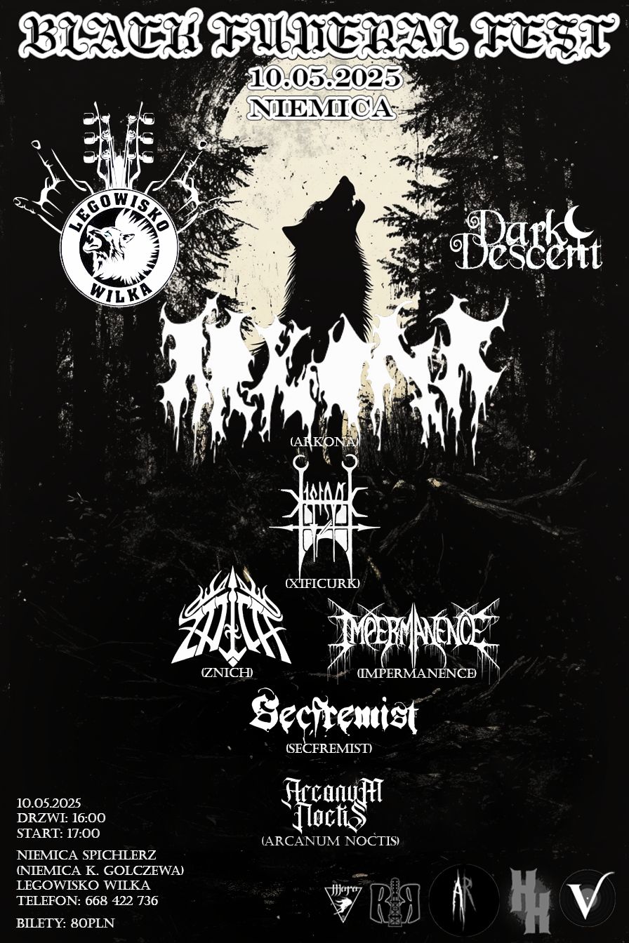 Black Funeral Fest, Znich, Arkona, Xificurk, Secfremist