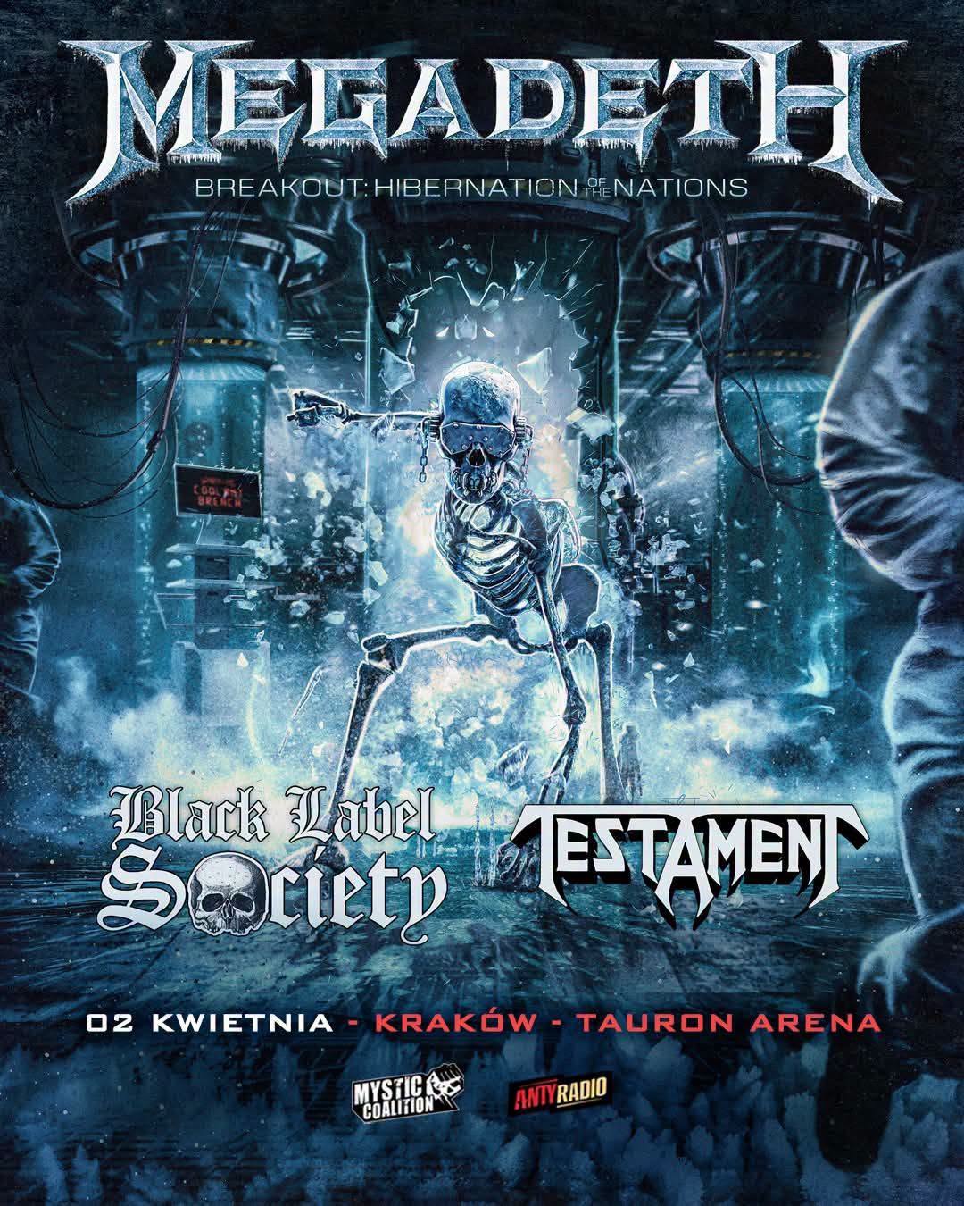 Megadeth, Black Label Society, Testament