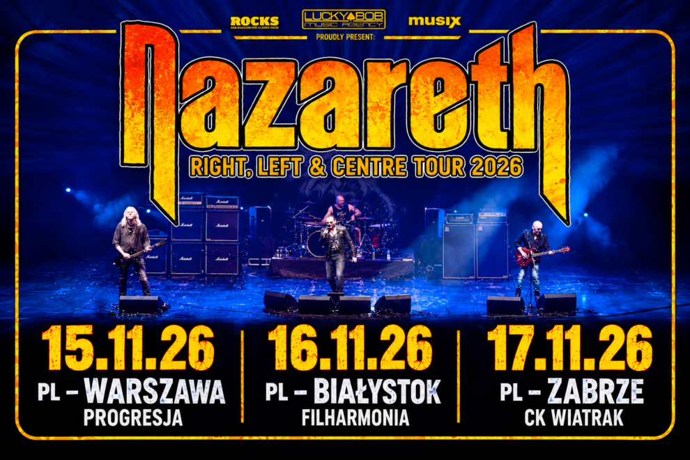 NAZARETH wracają do Polski. Trzy koncerty legendy hard rocka